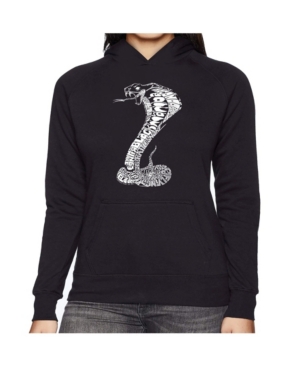 image of La Pop Art Women-s Word Art Hooded Sweatshirt -Tyles Of Snakes