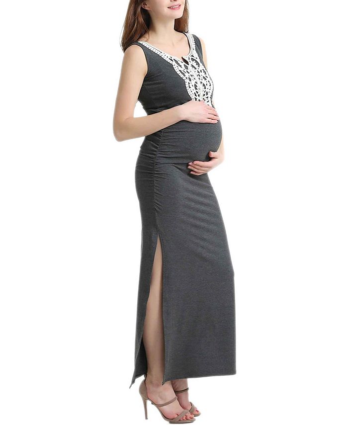 kimi + kai Bethany Maternity Lace Trim Maxi Dress & Reviews - Maternity ...