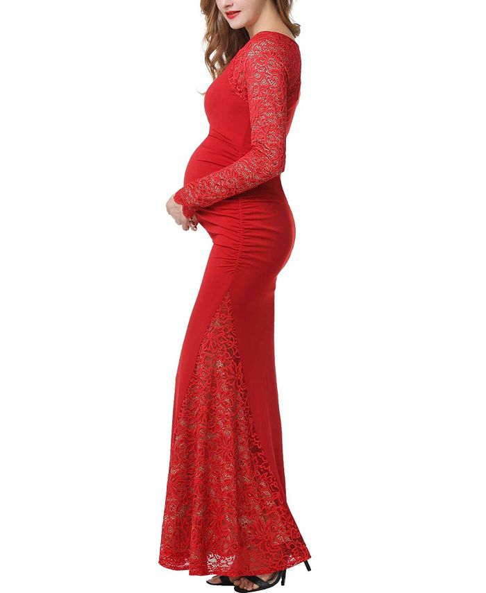 kimi + kai Bella Maternity Mermaid Maxi Dress - Macy's
