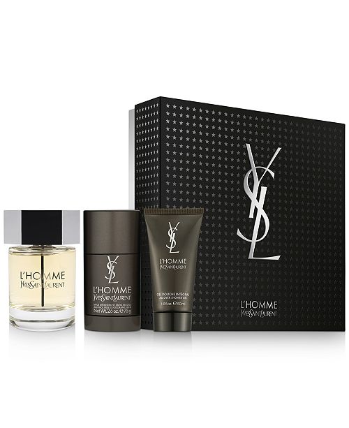 Yves Saint Laurent Men S 3 Pc L Homme Eau De Toilette Gift Set Reviews All Perfume Beauty Macy S