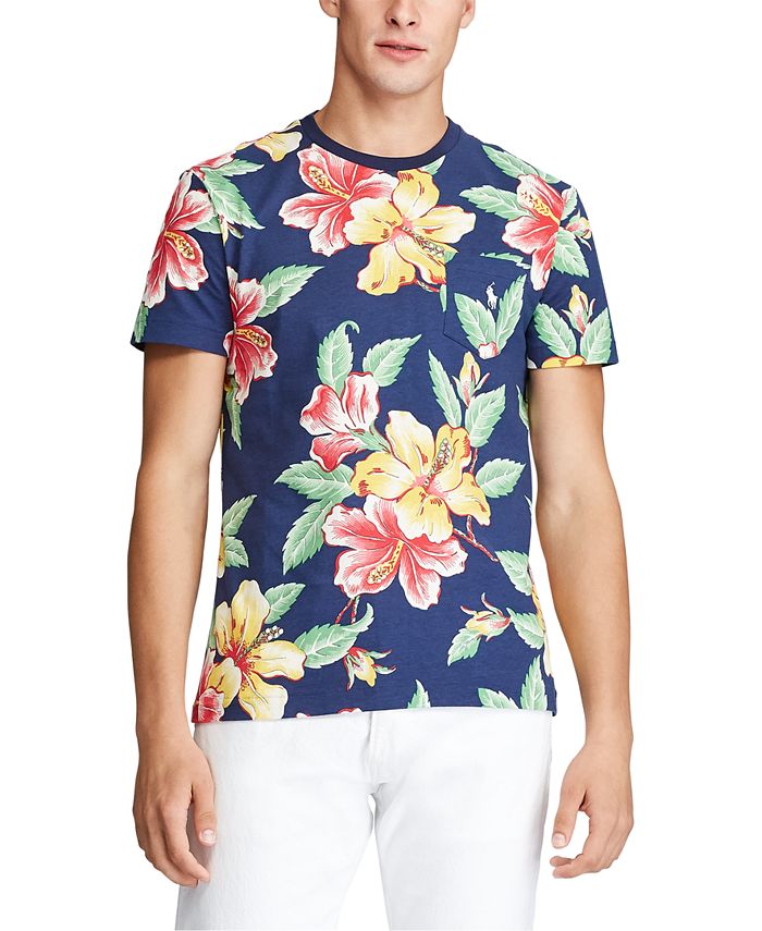 Polo Ralph Lauren Men's Classic Fit Tropical Print T-Shirt - Macy's