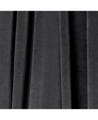 Velvety Room Darkening Back Tab Rod Pocket Curtain Panel, 52" x 63"