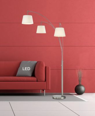 Palumbo 84" LED Arched Floor Lamp with Dimmer