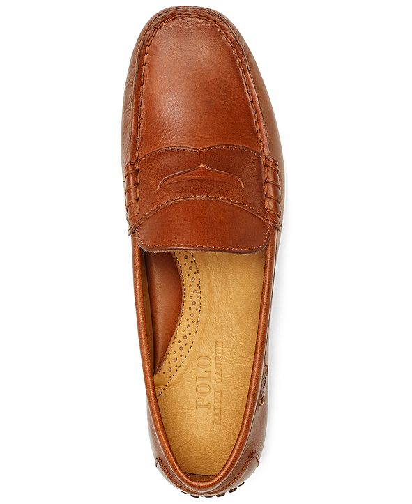 polo ralph lauren men's redden leather moc drivers