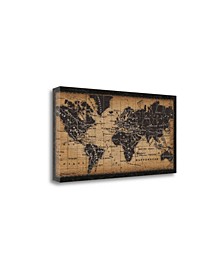 Old World Map by Pela Studio Giclee Print on Gallery Wrap Canvas, 34" x 17"