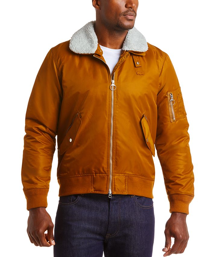 Lacoste Men's Fleece Bomber Jacket & Reviews - Coats & Jackets Men - Macy's