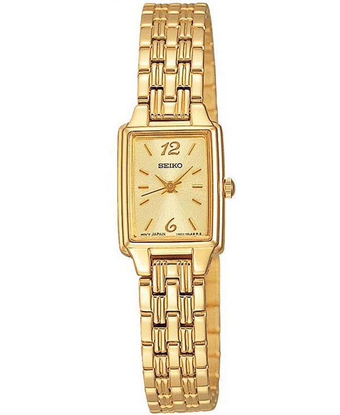 Seiko Women's Gold-Tone Bracelet Watch 16mm SXGL62 - Macy's