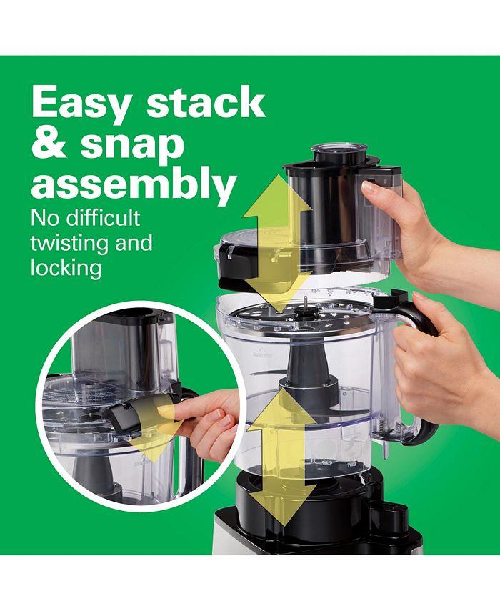 Hamilton Beach 12 Cup Stack & Snap Food Processor Macy's