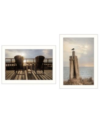 By The Sea Collection By Lori Deiter, Printed Wall Art, Ready to hang, White Frame, 20" x 14"