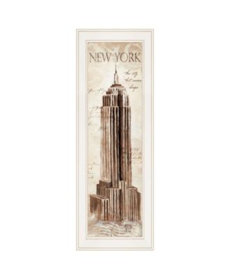 New York Panel by Cloverfield Co, Ready to hang Framed Print, White Frame, 8" x 23"