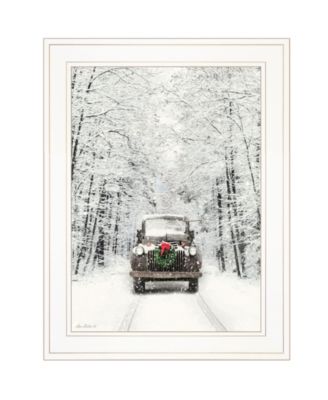 Antique Christmas by Lori Deiter, Ready to hang Framed Print, White Frame, 15" x 19"