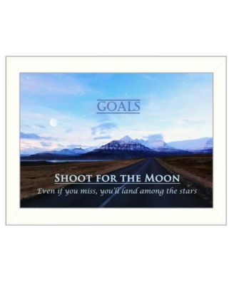 Goals By Trendy Decor4U, Printed Wall Art, Ready to hang, White Frame, 14" x 10"