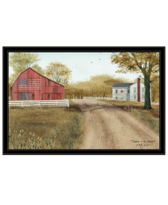 Summer in the Country by Billy Jacobs, Ready to hang Framed Print, Black Frame, 38" x 26"