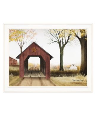 Buck County Bridge by Billy Jacobs, Ready to hang Framed Print, White Frame, 27" x 21"