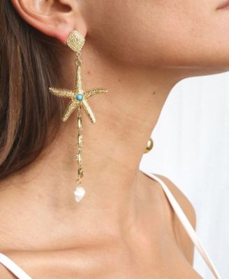 Starfish Seeker Drop Earrings