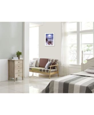 The Seashore By John Jones, Printed Wall Art, Ready to hang, White Frame, 14" x 10"