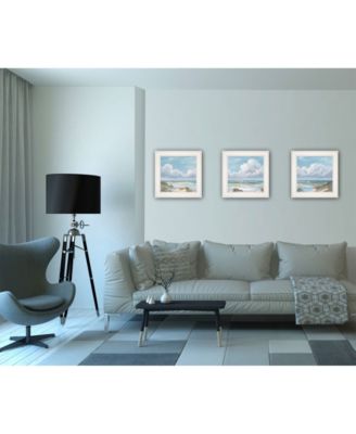 Beautiful Day I, II, III 3-Piece Vignette by Georgia Janisse, White Frame, 15" x 15"