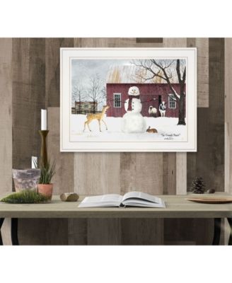 The Friendly Beasts by Billy Jacobs, Ready to hang Framed Print, White Frame, 19" x 15"