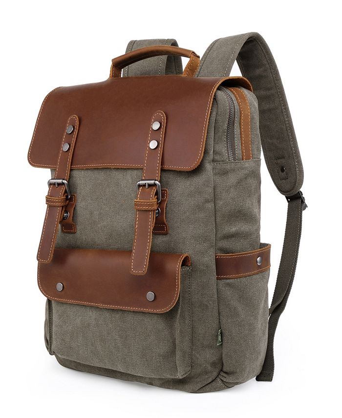 TSD BRAND Valley Hill Canvas Backpack - Macy's