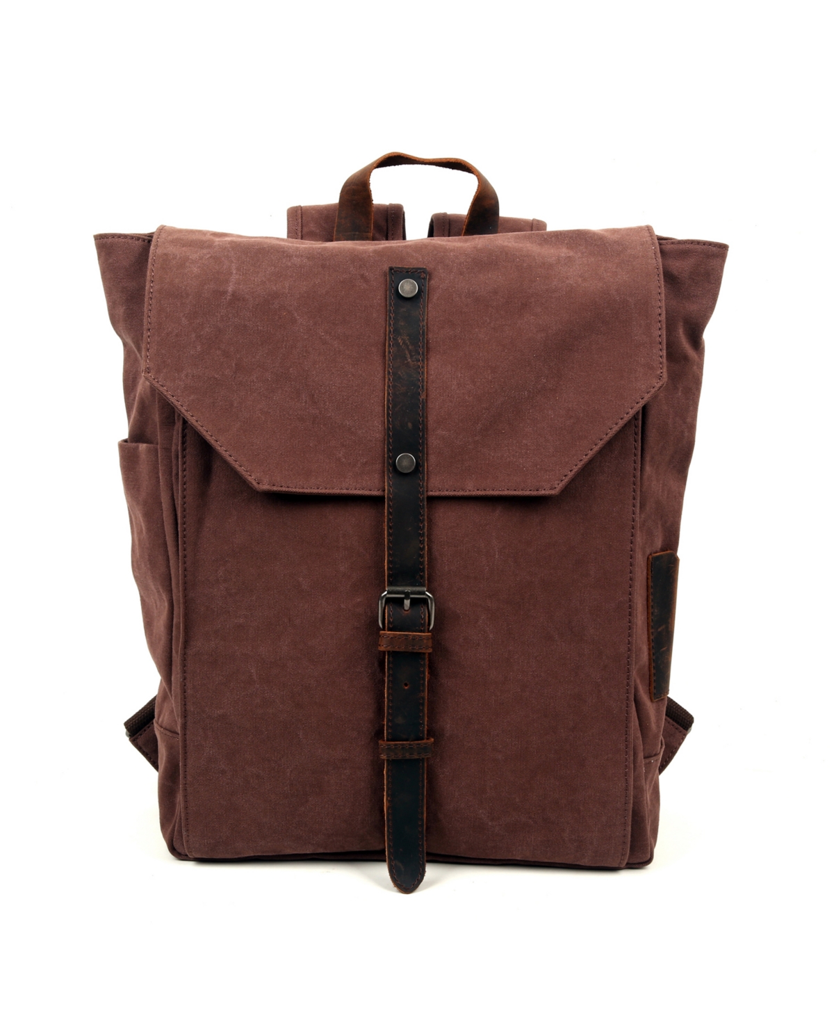 Tsd Brand Sunny Trail Canvas Backpack Handbag In Brown