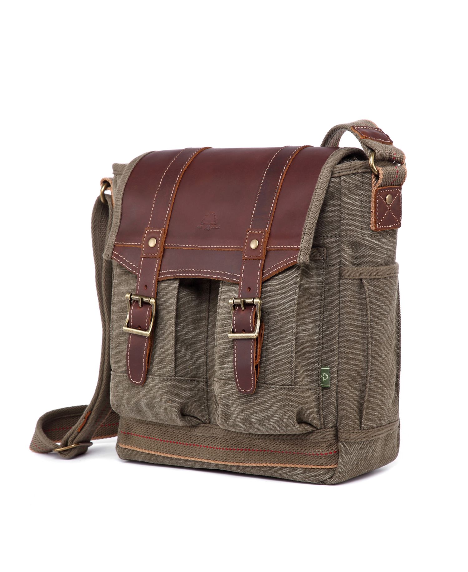 Turtle Ridge 4-Pocket Canvas Crossbody Bag