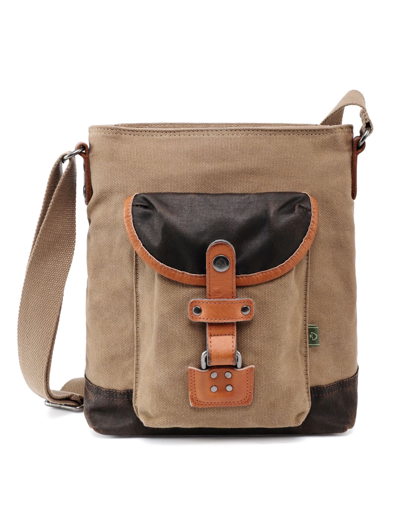Женская сумка TSD BRAND Tapa Canvas Crossbody, цвет: Коричневый — фото 1