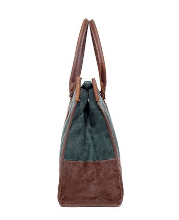 TSD BRAND Stone Creek Waxed Canvas Tote Bag & Reviews - Handbags ...