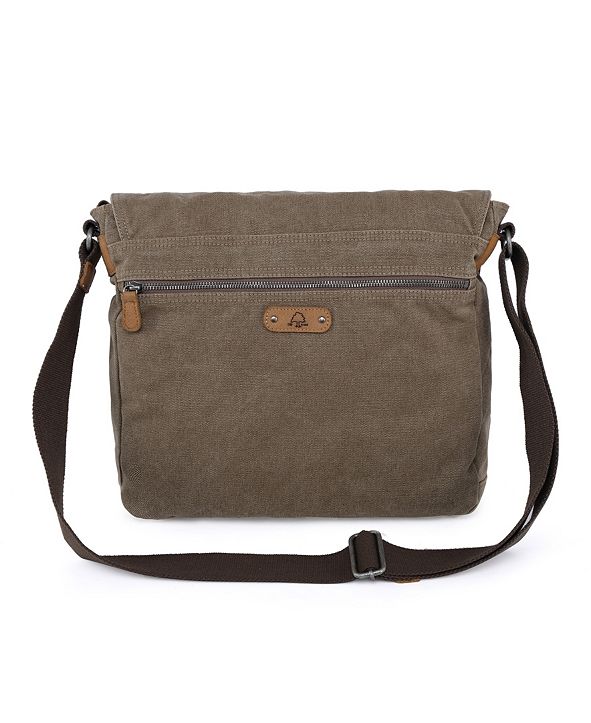 TSD BRAND Valley River Canvas Messenger Bag & Reviews - Handbags ...
