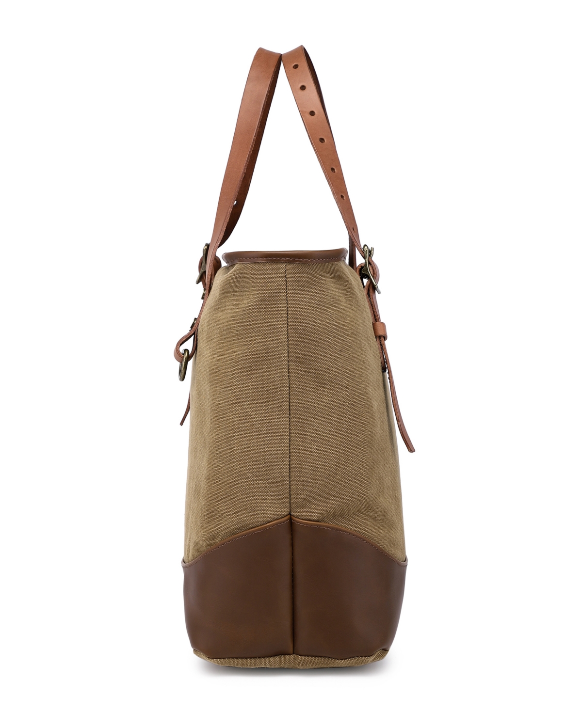 Tsd Brand Redwood Canvas Shopper Bag In Brown