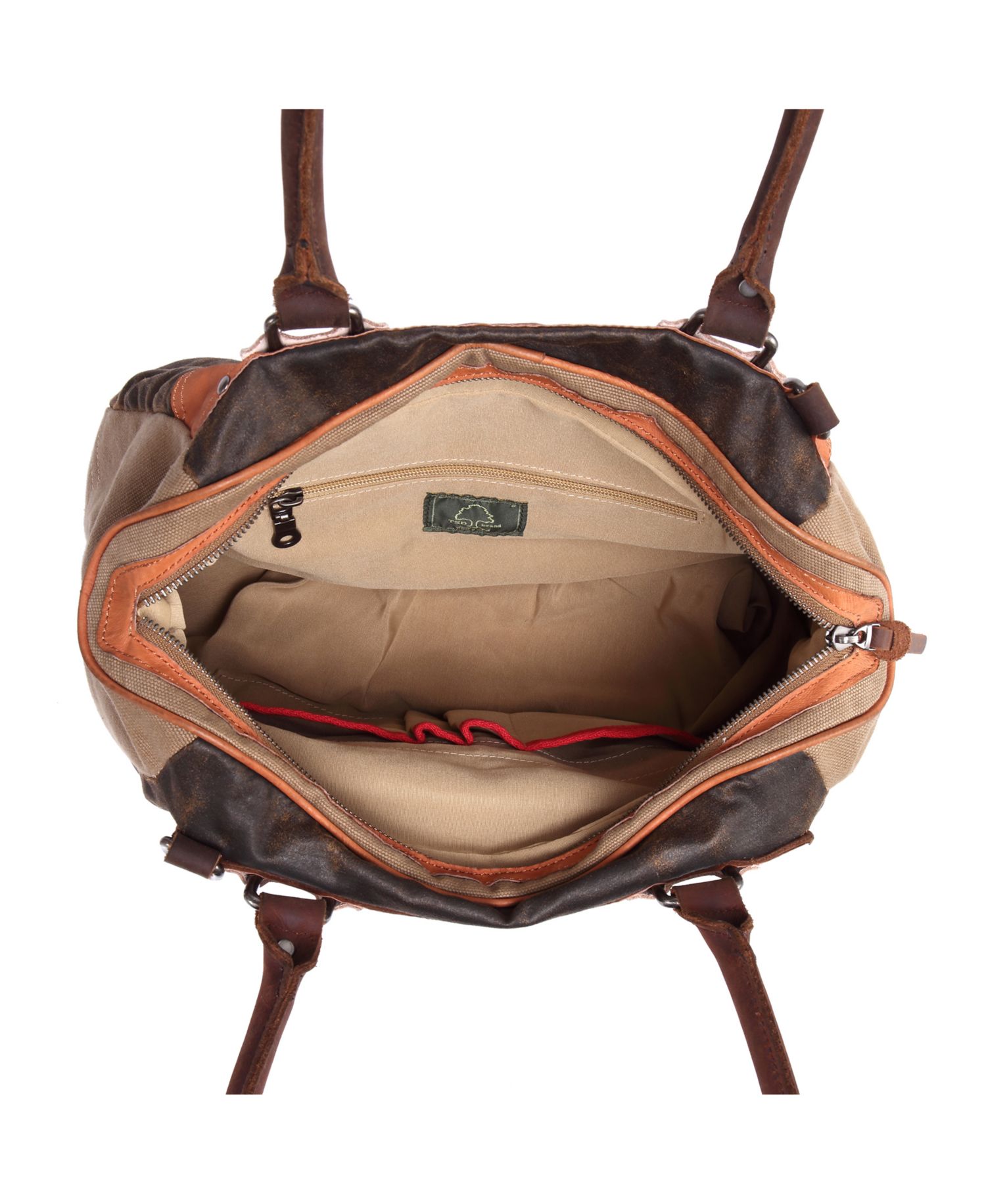 Tapa Canvas Satchel Bag