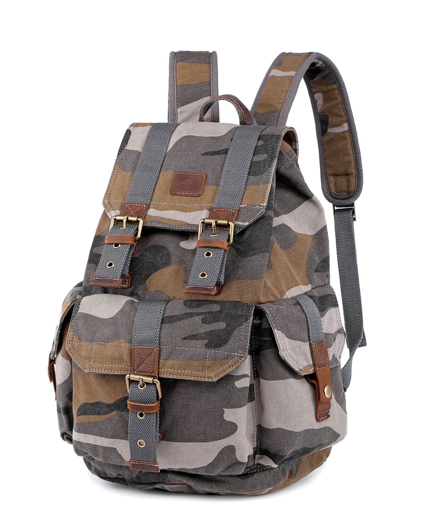 Рюкзак TSD BRAND Camo Canvas, цвет: Серый — фото 2