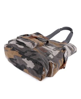 Camo Canvas Tote Bag