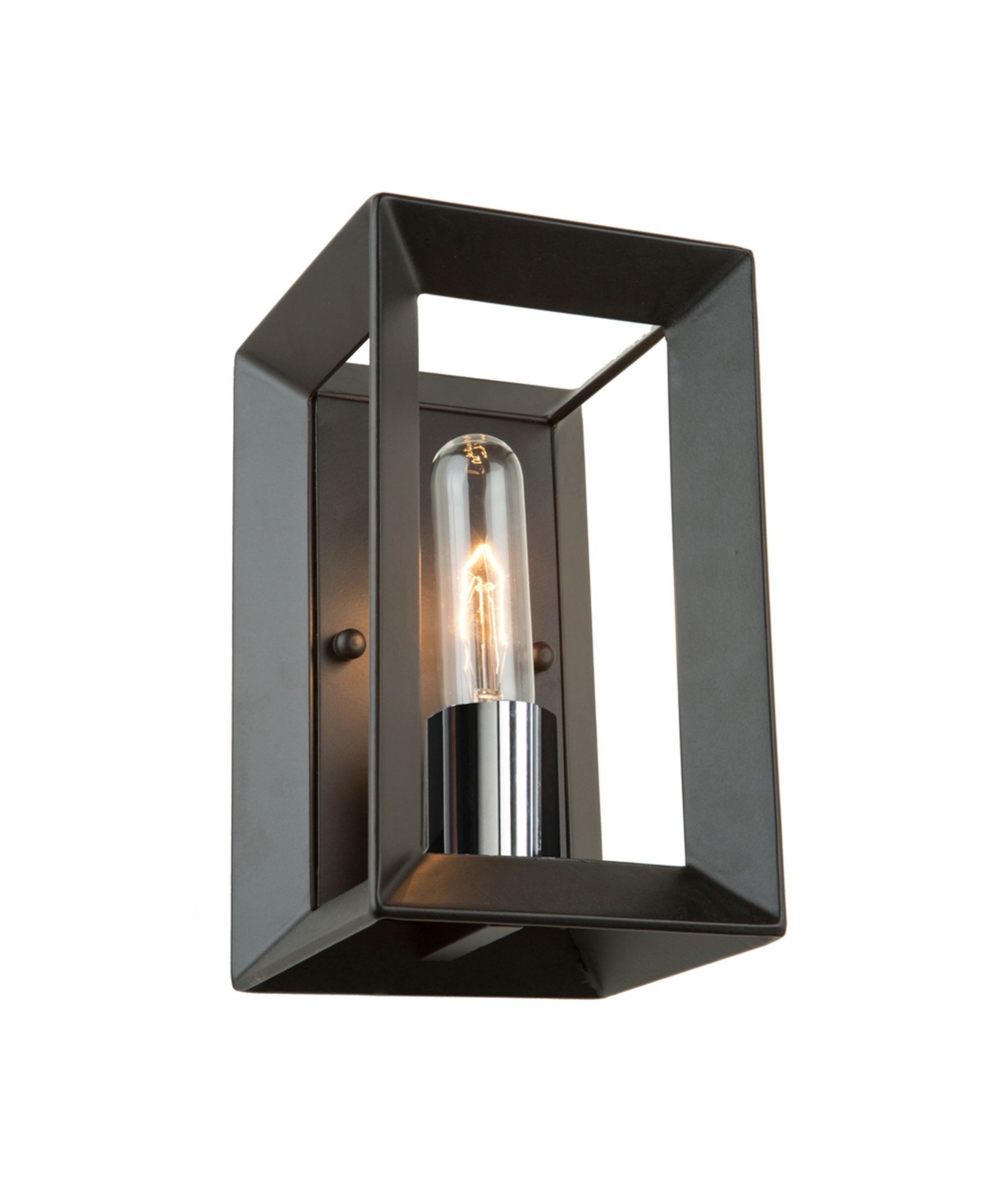 Artcraft Lighting Vineyard Wall Light In Black,chrome