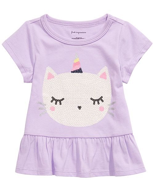 Toddler Girls Caticorn Print Cotton T Shirt Created For Macy S