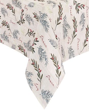 Elrene Holiday Tree Trimmings Tablecloth - 60
