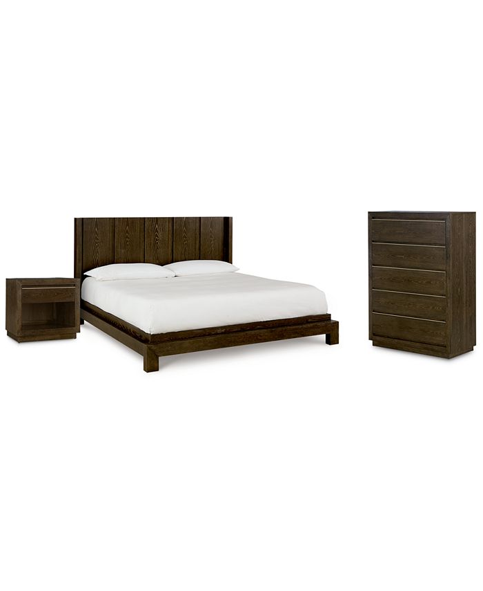 Furniture Austin Bedroom Furniture, 3Pc. Set (Queen Bed, Nightstand