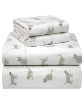 Printed Flannel Twin Sheet Set