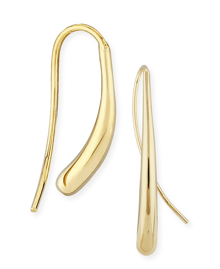 Macy's - Fluid Teardrop Earrings Set in 14k White or Yellow Gold