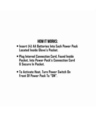 Women's AA Battery Heated Snow Gloves