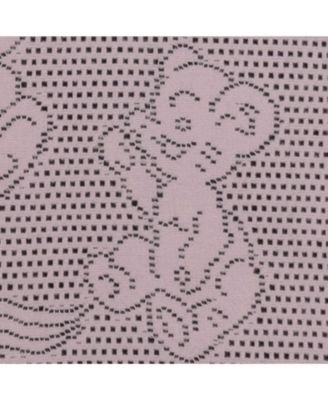 Southampton Home Lace Weave Teddy Bear Baby Blanket