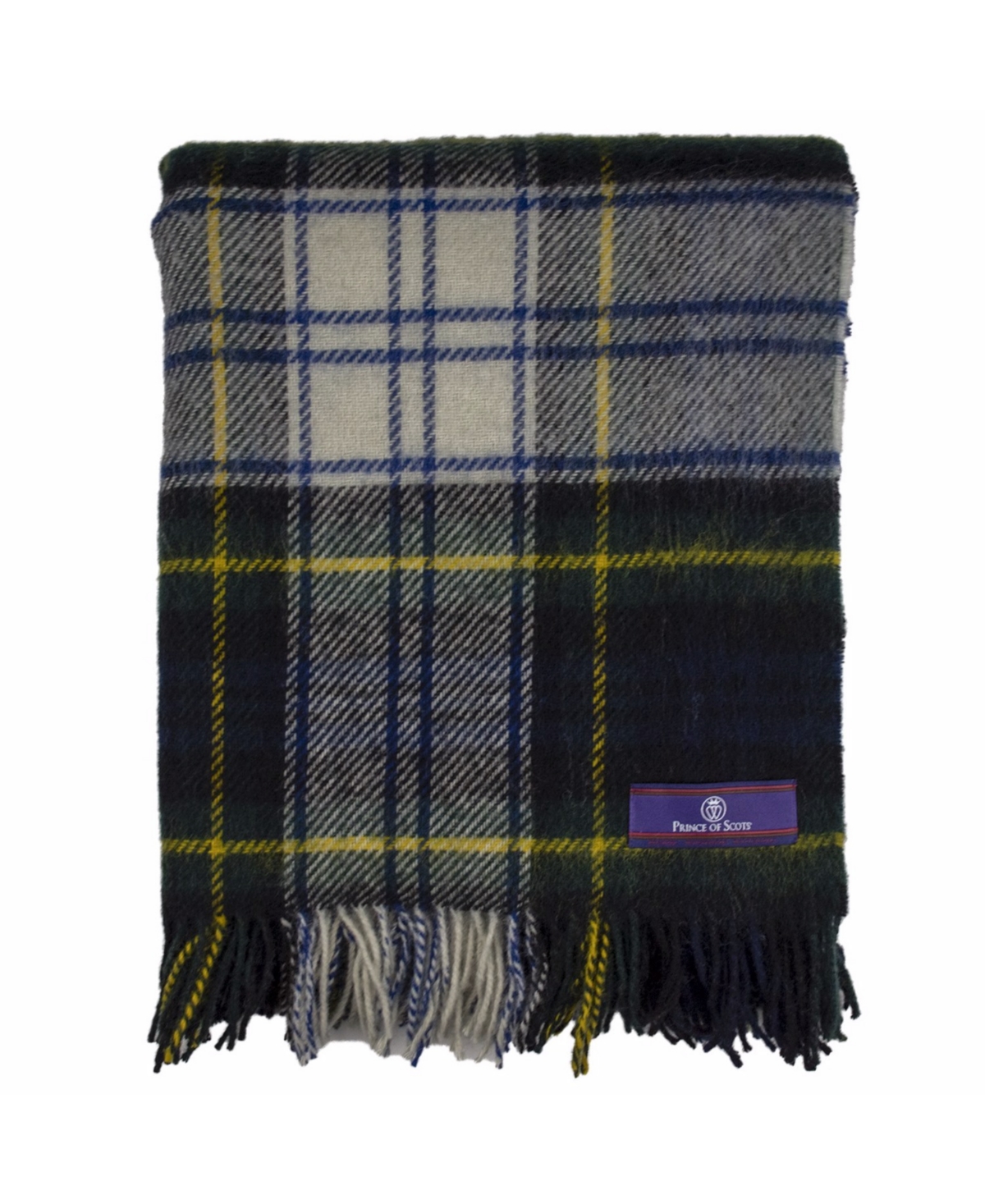 Prince of Scots Highland Tartan Tweed Pure 100% Wool Throw, 72