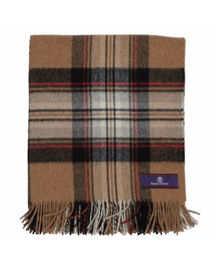 Prince of Scots Highland Tartan Tweed Throw & Reviews - Blankets ...