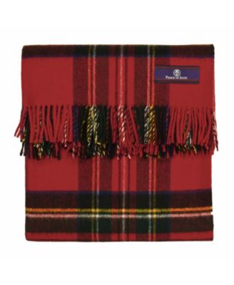 Highland Tartan Tweed Merino Wool Throw, 55" x 72"