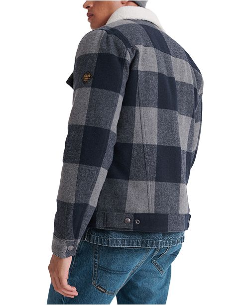 superdry checked jacket