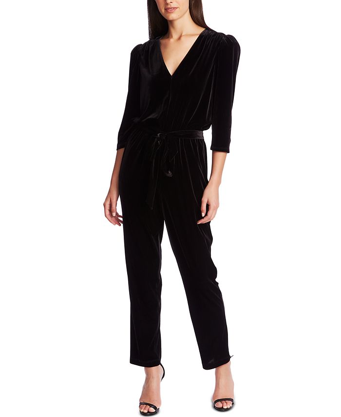 Macys cheap velvet jumpsuit