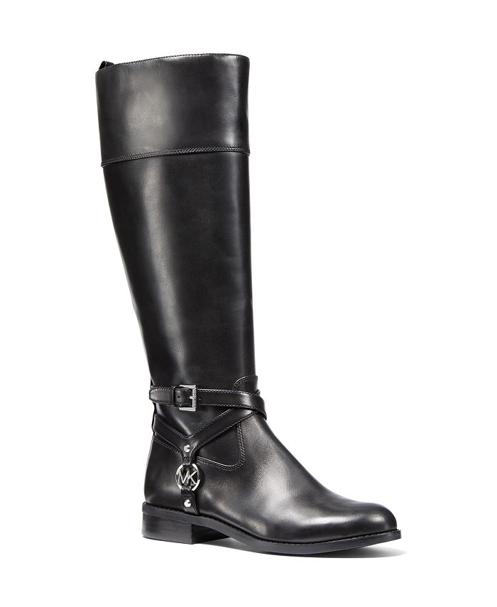 Michael Kors Preston Wide Calf Tall Riding Boots & Reviews - Boots - Shoes  - Macy's