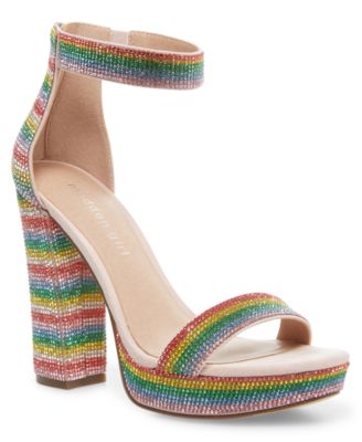 madden girl rainbow platform sandals