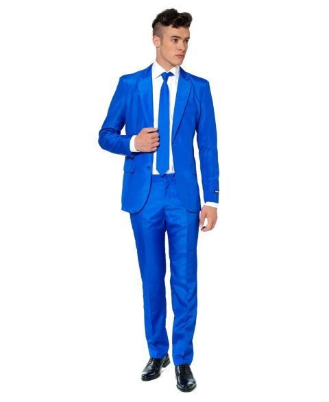 Мужской костюм для вечеринки Suitmeister, однотонный, цвет: Синий
