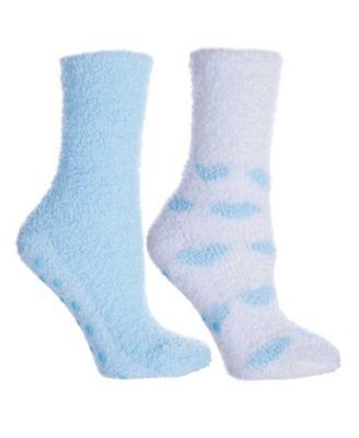 MinxNY - Minxny Women's Non-Skid Soft Fuzzy Slipper Hearts Socks, 5 Piece