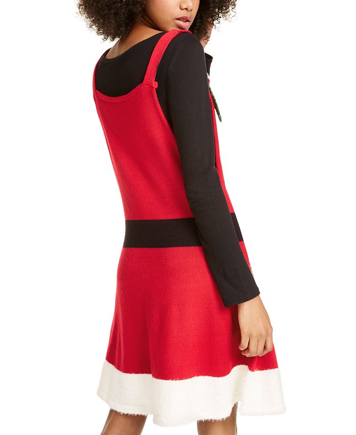Hooked Up by IOT Juniors' Holiday Elf Jumper Dress Macy's